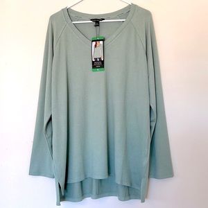 Banana Republic V-Neck Long Sleeve Knit Top/Sweater Sage Green Size XL NWT